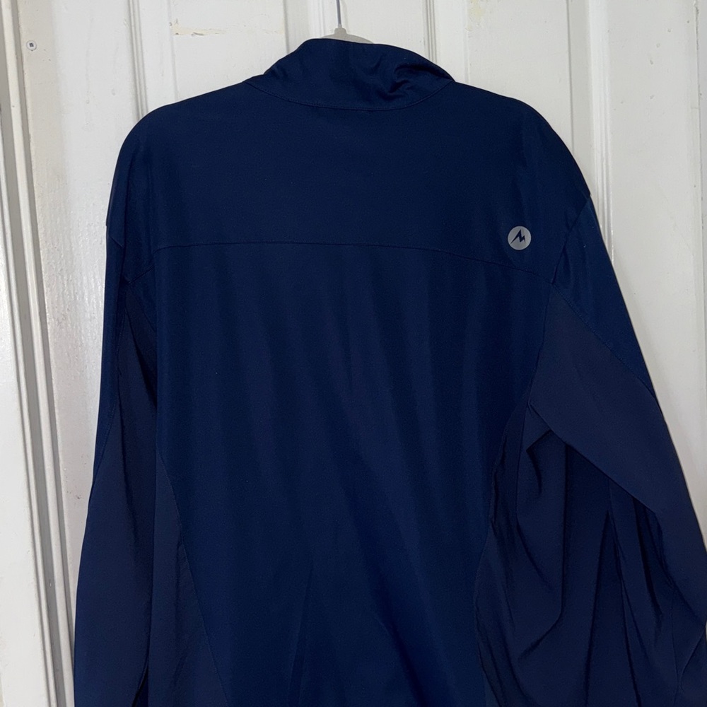 Marmot Dark Blue Jacket with Bright Blue Accents - Picture 5 of 7